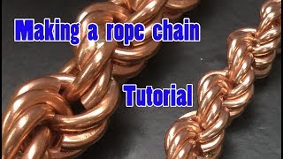 Make 2 different size rope chains part 2 Tutorial [upl. by Ahtilat]