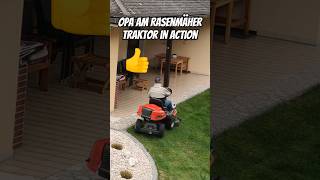 Opa am Rasenmäher Traktor in Action [upl. by Anallese]