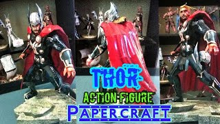 Thor Action Figure Papercraft  Marvel Avengers End Game [upl. by Franckot654]