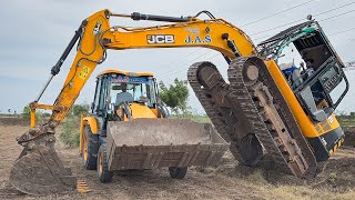 JCB 3DX Unloading from Truck and Pipeline dig Installation and backfilling  Jcb video [upl. by Horick632]