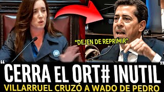 ¡VILLARRUEL LE CERRO el ORT a los ZURDOS que quieren SUSPENDER LA SESIÓN [upl. by Stoll688]