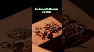 Wear It With Style Earrings with Burmese peridots earrings jewelry fashion shorts [upl. by Intyre]