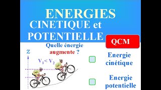 ENERGIES cinétique potentielle et mécanique  QCM 10 QUESTIONS  PHYSIQUE 3ème et SECONDE [upl. by Nohsar]