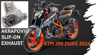 KTM 390 Duke 2024  Akrapovic Exhaust Installation [upl. by Gathard]