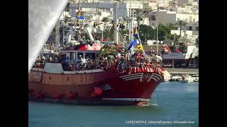 15 agosto 2013  Carboneras La Virgen sale al mar [upl. by Hopkins]