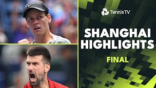 Jannik Sinner vs Novak Djokovic For The Title 🏆  Shanghai 2024 Final Highlights [upl. by Edelstein]