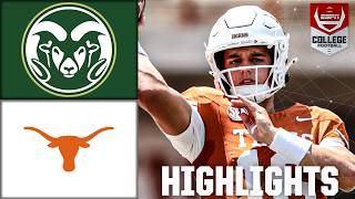 Texas Longhorns vs Colorado State Rams  Full Game Highlights  ESPN College Football [upl. by Euqinomad]