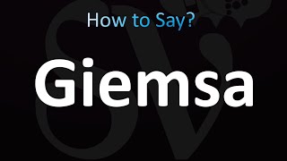 How to Pronounce Giemsa CORRECTLY [upl. by Teria]