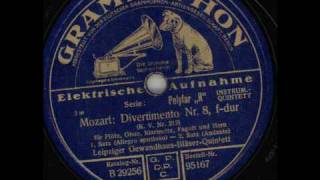 Mozart Divertimento Nr8 FDur KV 213 [upl. by Bobbe478]