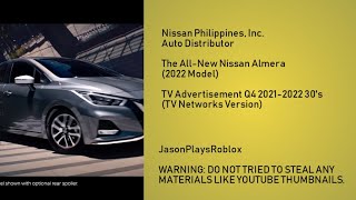 Nissan Almera 2022 Model TVC Q4 20212022 30s Philippines TV Networks Version [upl. by Anar]