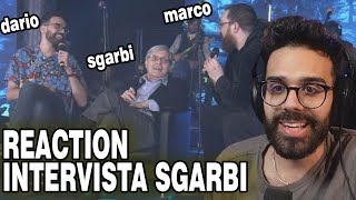 DARIO MOCCIA REACTION INTERVISTA A SGARBI CON MARCO MERRINO AI BOSCAR 2022 [upl. by Alihet580]