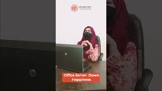 Server down happiness in office😁 bitlinkstech shorts [upl. by Corder]