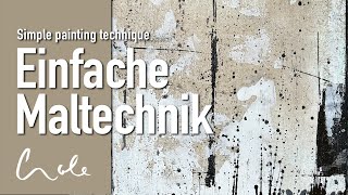 Abstrakte AcrylMaltechnik mit Struktur und Kaffee [upl. by Neiv]