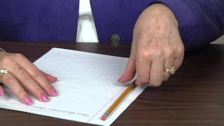 How to hold Pencil and Paper for Left handers [upl. by Drofkcor289]