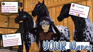 Doing Your Star Stable Dares AGAIN 😳 Buying ALL the Appaloosa Friesians [upl. by Ennagrom989]