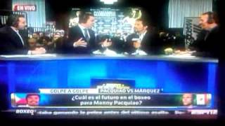 Declaracion de Pacquiao en ESPN despues de pelea Vs Marquez [upl. by Rammus369]