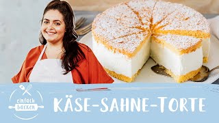 KäseSahneTorte – das beste Rezept für Omas Klassiker I Einfach Backen [upl. by Paige186]