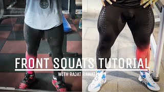 How to perform Front Squats for Bigger QuadsTutorial [upl. by Renrew133]