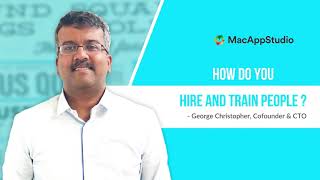 Macappstudio interview process  How do you hire amp train people answered by George [upl. by Floridia]