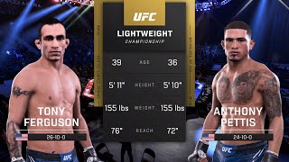 Tony Ferguson VS Anthony Pettis Full FightLight Weight World ChampionshipUFC 5 Fight Of The Night [upl. by Derreg]