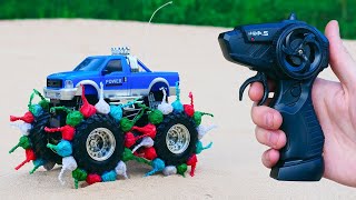 Experiment RC Truck vs Snappers Firecrackers [upl. by Daphne]