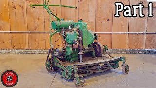 1920s Lawn Mower Restoration  Engine [upl. by Osy]