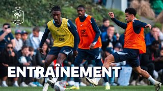 Les Bleus sentraînent à Clairefontaine [upl. by Llenral]