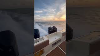 Cruising through the sunset in the Keys trending boat fishing [upl. by Ahsiekrats198]