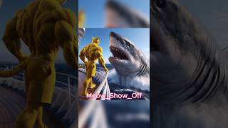 Summoned the Megalodon  who is the best White cat vs black cat cats catlovers shorts cat fun [upl. by Roht]