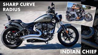 Indian Chief FPE Sharp Curve Radius Indian Chief Motorcycle after market Exhaust First Audio Test [upl. by Ardnued]