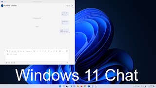 Windows 11 Chat App Preview Version [upl. by Calisa]