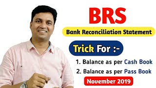 CA Foundation BRS Trick l Bank reconciliation statement [upl. by Gerc]