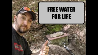 THE RIGHT WAY to develop a natural fresh water spring at an off grid cabin [upl. by Oakes981]