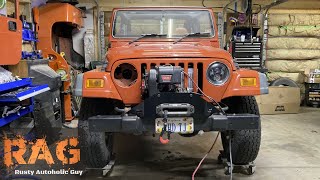 Installing a Warn M8274 onto my Diesel swapped TJ Wrangler [upl. by Teria]