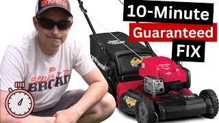 Lawn Mower WONT START  10 Minute FIX   Craftsman M260 [upl. by Imuya]