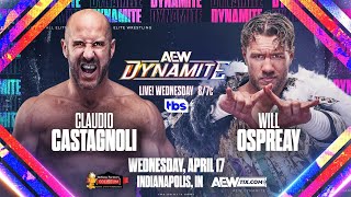 FULL MATCH  Will Ospreay vs Claudio Castagnoli AEW Dynamite April 17 2024 [upl. by Leesen60]