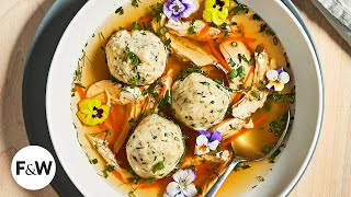 The Perfect Matzo Ball Soup for Passover and Spring  Food amp Wine Cooks [upl. by Darcie]