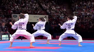 22 Karate Japan vs Italy Final Female Team Kata WKF World Karate Championships 2012 [upl. by Madaih553]