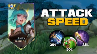 100 ATK SPEED BUG😱 BEATRIX NEW CRAZY BUILD 2023 must try☠️ [upl. by Demeter]