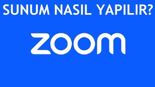 Zoom Sunum Nasıl Yapılır [upl. by Nerua462]