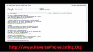 Reverse Cell Phone Lookup  Cell  Home Phone Number Search [upl. by Pamella726]