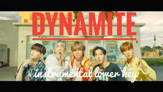 BTS방탄소년단 Dynamite  Lower Key Instrumental [upl. by Richlad]