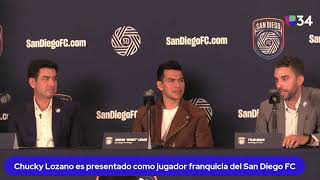 🔴 En Vivo Chucky Lozano es presentado como el primer jugador franquicia del San Diego FC [upl. by Iyre]