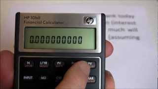 HP10BII  Introduction and 5Key Time Value of Money Examples [upl. by Adia]