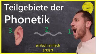 Teilgebiete der Phonetik artikulatorische akustische amp auditive Phonetik [upl. by Enelaehs]