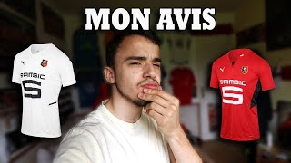 MON AVIS SUR LES NOUVEAUX MAILLOTS DU STADE RENNAIS 20212022 [upl. by Chelsae585]