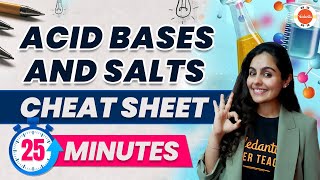 Acid Bases and Salts One Shot Revision in 25 Mins  CBSE Class 10 Science Chemistry Chapter 2 [upl. by Ylus]