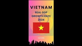 Vietnam Real GDP Growth Rate 2024 vietnam factshorts 2024 [upl. by Bein]