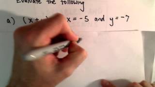 Evaluating Algebraic Expressions for Given Values of X and Y [upl. by Cita]