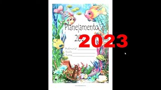 Cadernos pedagógico para professor 2023 Planner anual fundo do mar [upl. by Atilahs]